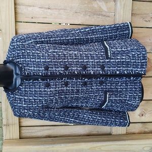 🏵️ White House Black Market Pearl Tweed Jacket NWT 🏵️